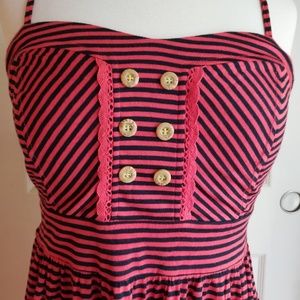 Striped spaghetti strapped dress